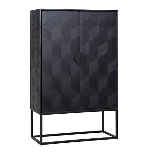 Laxon Black 2 Door Cabinet